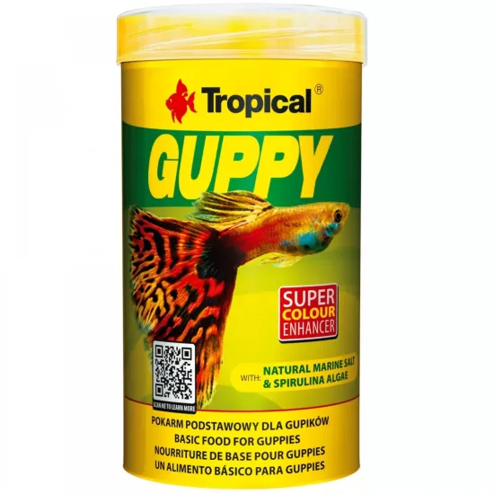 Tropical Guppy 100ml 20Gr Kutu Lepistes Pul Yem