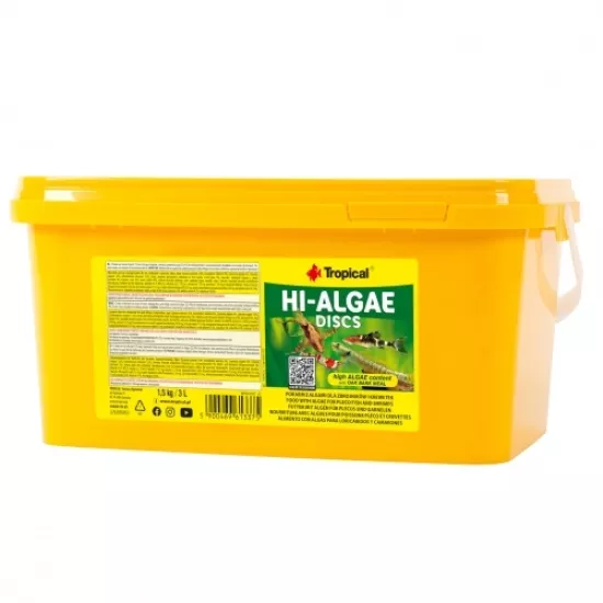Tropical Hi Algae Discs 1,5 Kg / 3 L Kova Yem