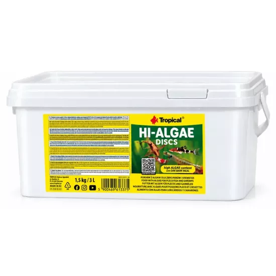 Tropical Hi Algae Discs 1,5 Kg / 3 L Kova Yem