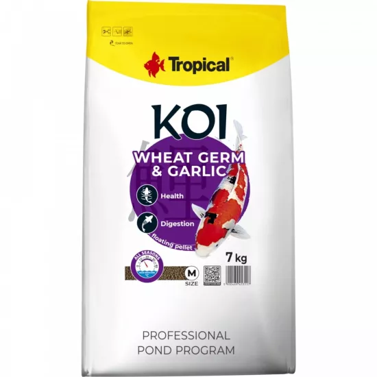 Tropical Koi Silkworm Astaxanthin Pellet Size L 7 Kg Havuz Balık Yemi