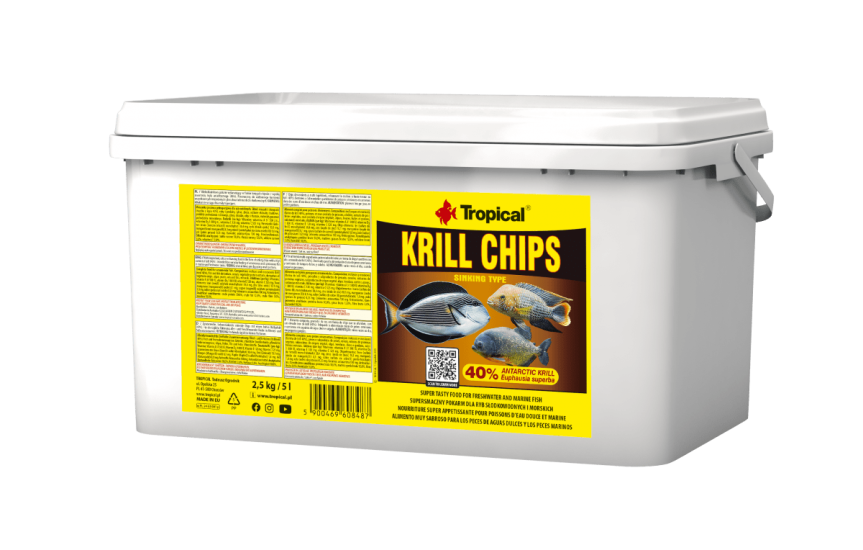 Tropical Krill Chips 2,5 Kg / 5 L Kova Yem