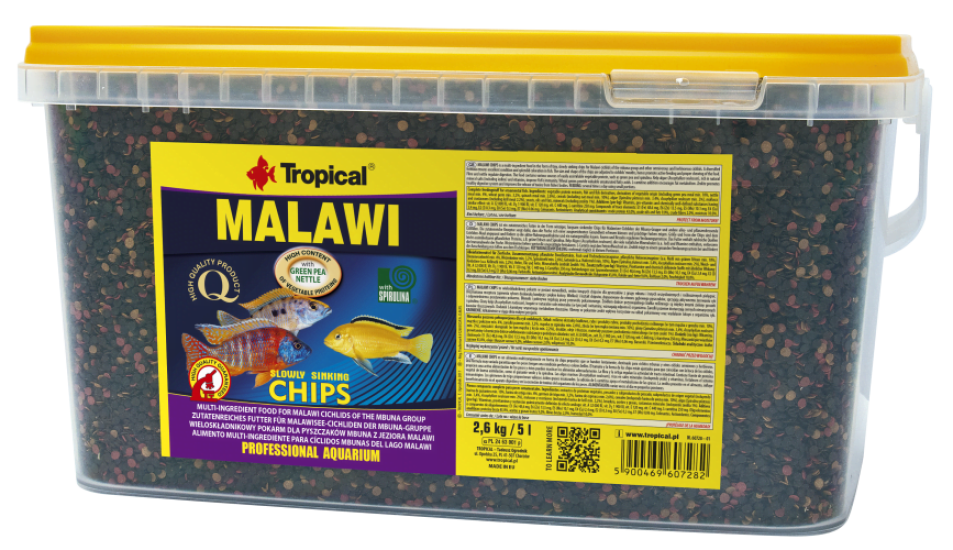 Tropical Malawi Chips 2,6 Kg / 5 L Kova Yem