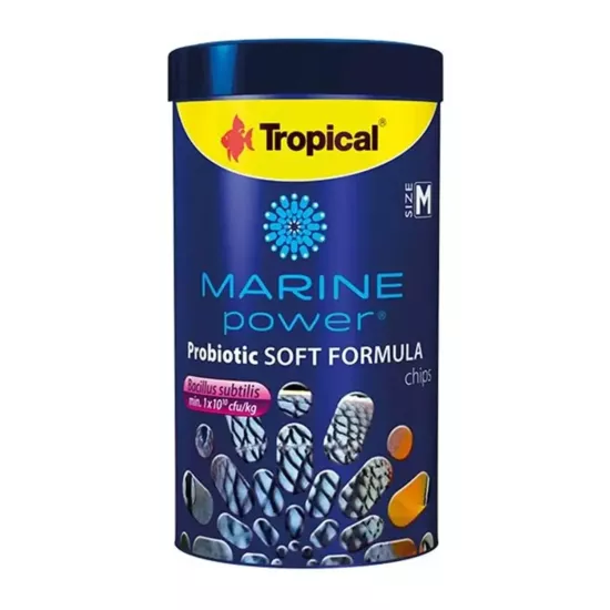 Tropical Marine Power Probiotic Soft Formula M 250ml 130Gr Chips Kutu Yem