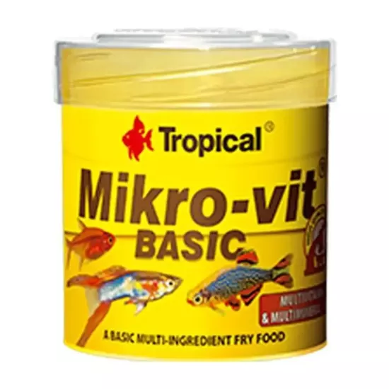 Tropical Mikro-Vit Basic 50ml 32Gr Toz Kutu Yem