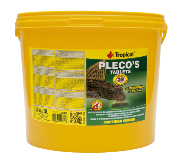 Tropical Plecos Tablets 3 Kg / 5 L Kova Yem