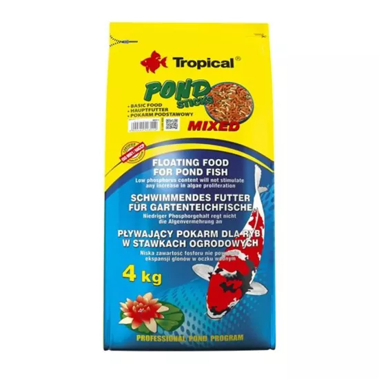 Tropical Pond Sticks Mixed 4 Kg / 50 L Havuz Balık Yemi