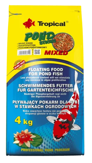 Tropical Pond Sticks Mixed 4 Kg / 50 L Havuz Balık Yemi