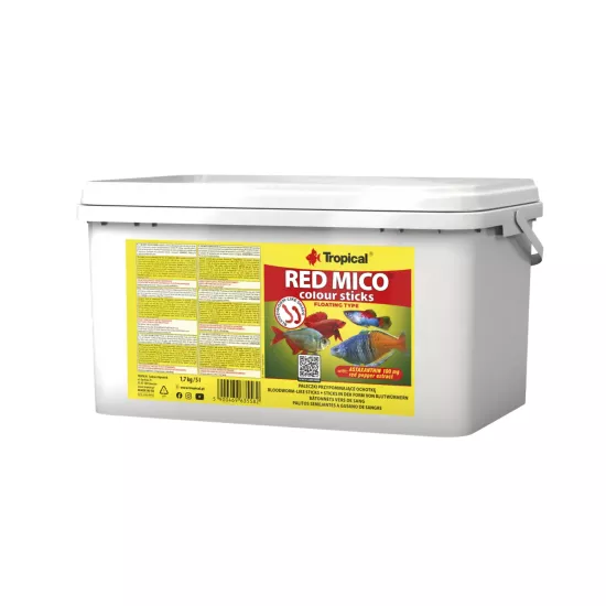 Tropical Red Mico Colour Sticks 1,7 Kg / 5 L Kova Yem
