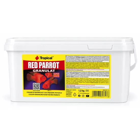 Tropical Red Parrot Gran 1,2 Kg / 3 L Kova Yem
