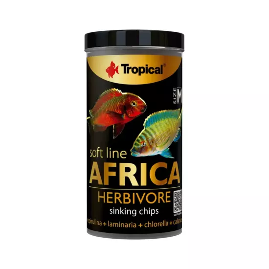 Tropical Soft Line Africa Herbivore Size M Chips 250ml 130Gr Kutu Yem