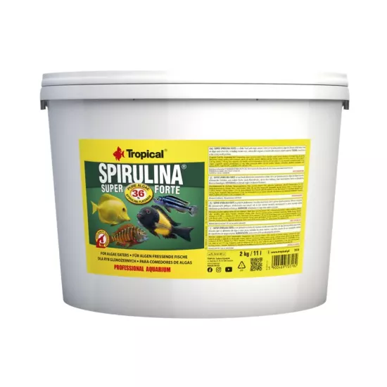 Tropical Spirulina Super Forte Flakes 2 Kg / 11 L Kova Yem