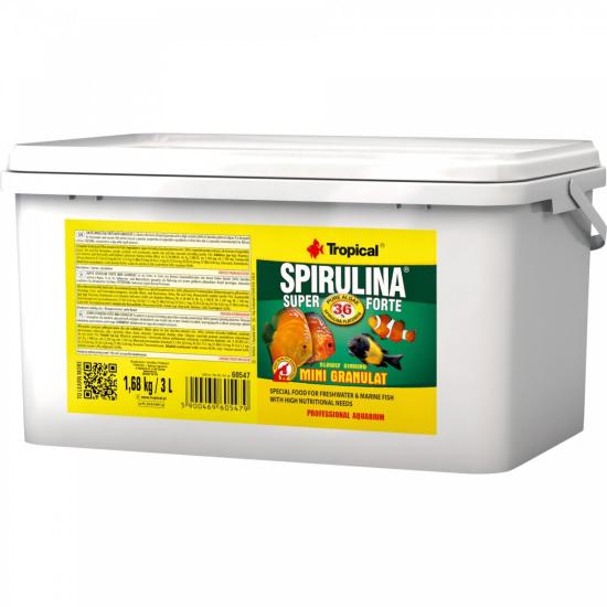 Tropical Super Spirulina Forte Mini Gran 1,68 Kg / 3 L Kova Yem