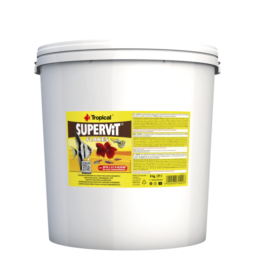 Tropical Supervit Flakes 4 Kg / 21 L Kova Yem