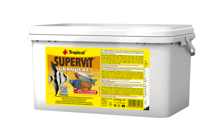 Tropical SuperVit Granulat 2,75 Kg / 5 L Kova Yem