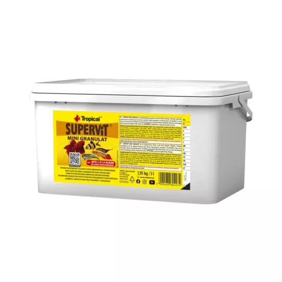 Tropical SuperVit Mini Granulat 1,95 Kg / 3 L Kova Yem
