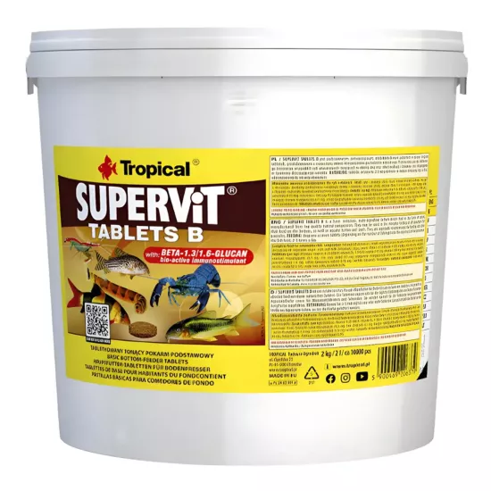 Tropical Supervit Tablets B 2 Kg / 3 L Kova Yem