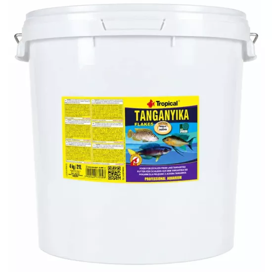 Tropical Tanganyika Flakes 4 Kg / 21 L Kova Yem