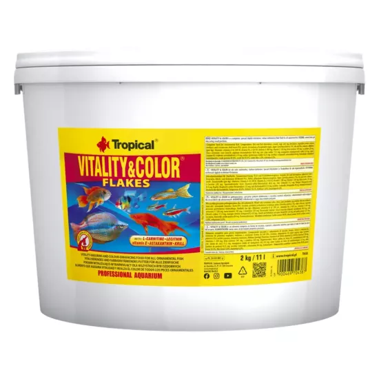 Tropical Vitality Color Flakes 2 Kg / 11 L Kova Yem
