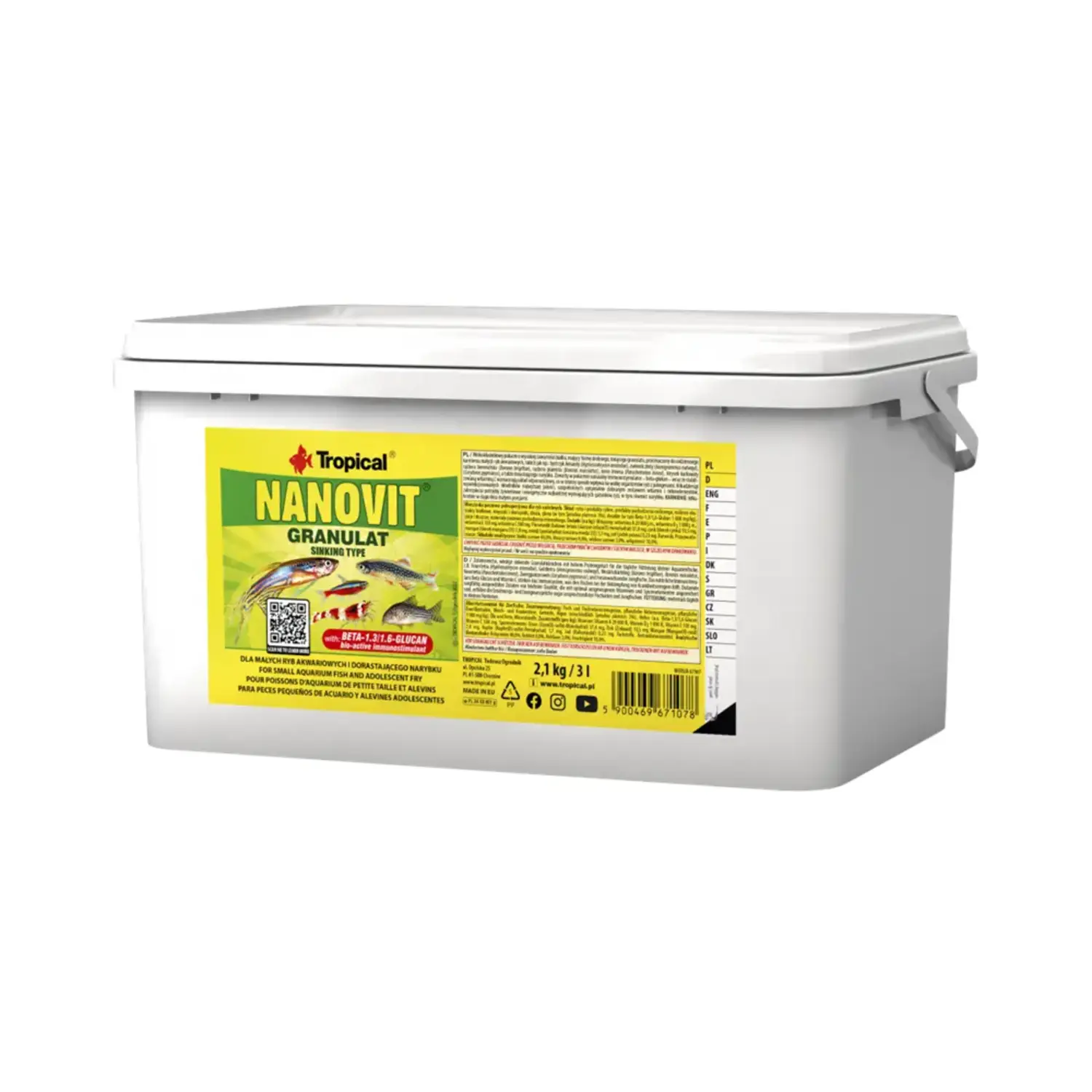 Tropical%20Nanovit%20Granulat%202,1%20Kg%20/%203%20L%20Kova%20Yem